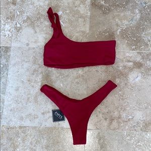 NWT Zaful Wine Colored Bikini